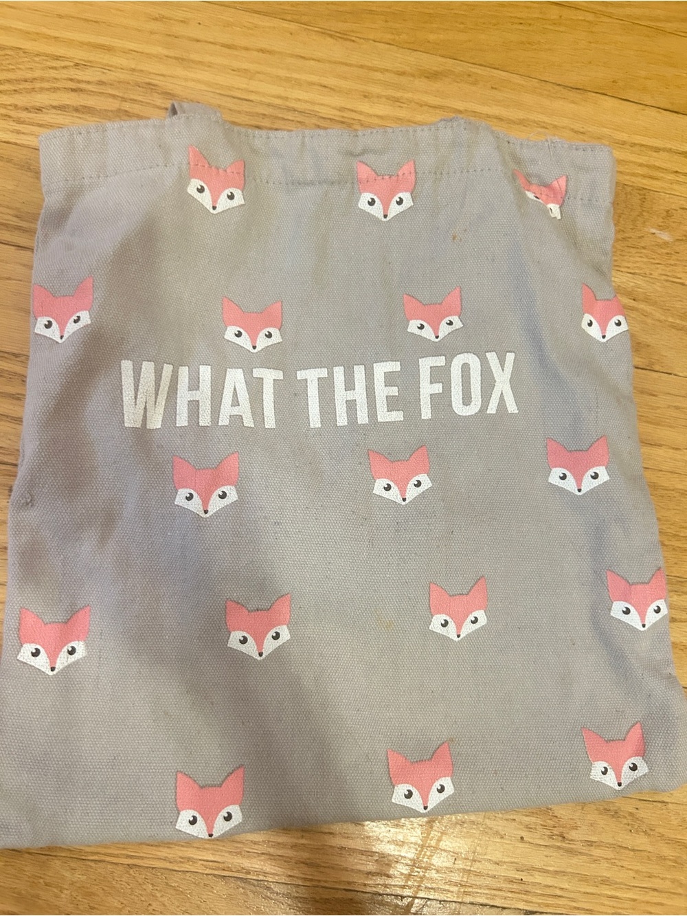 Kids Gray Fox Print Bottoms - Pink Fox Faces